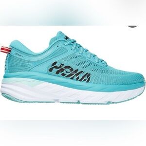Hoka Bondi 7 Turquoise Running Shoes